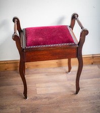 Antique piano stool with - piano,