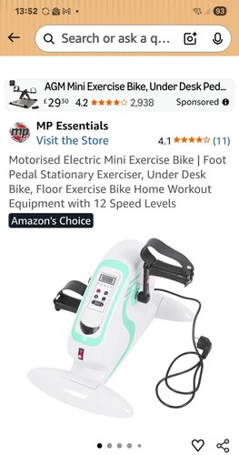 Electric mini excersie bike - excersie,