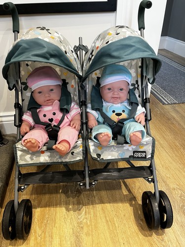 Child double buggy dolls - double,