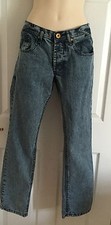 MEN'S JEANS DESIGNER ZICO SKINNY ACID DYE DENIM JEANS SIZE 30