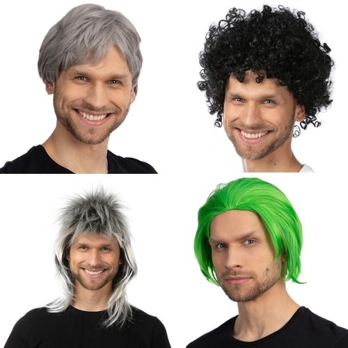 Men short hair wigs natural - short,