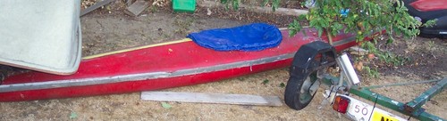 Fibreglass canoe spray - 12',,