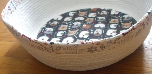 White woven storage basket - white,