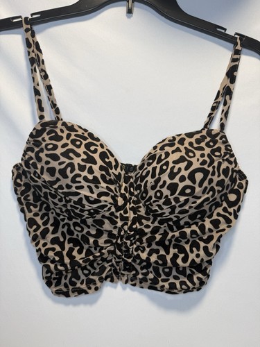 Iris leopard print - leopard-print, bustier