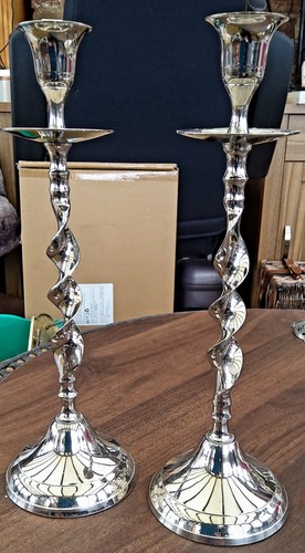 Vintage pair art deco silver - pair,