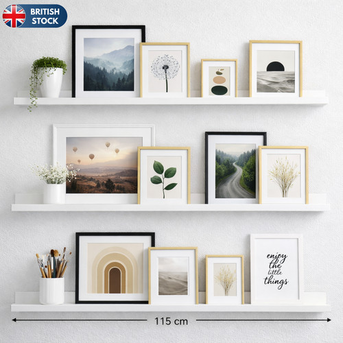 115cm floating wall shelves - 115cm,