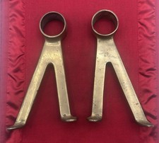 Pair vintage solid brass - pair, foot