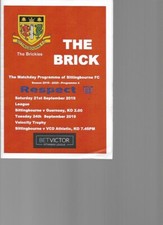 JOINT PROGRAMME - SITTINGBOURNE v GUERNSEY + VCD ATHLETIC - 21+24 SEPTEMBER 2019