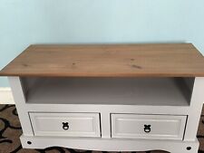 Large Corona Modern 2 Drawer Flat Screen TV Stand Cabinet, Used