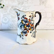 Antique Edwardian Keeling & Co Late Mayers Floral Pitcher. Orchid