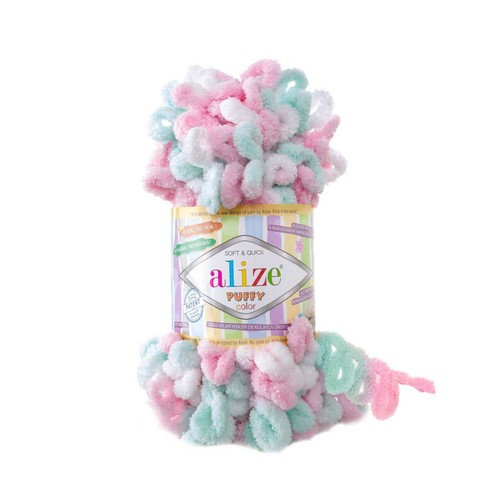 Alize puffy yarn 100g - yarn,