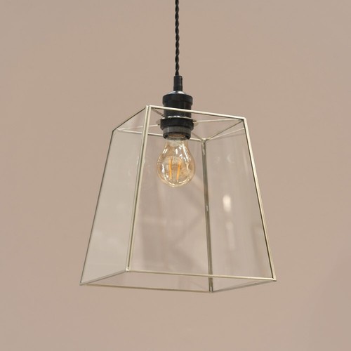 Pair glass lantern - lantern, easy