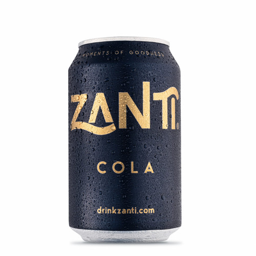 Zanti cola soft drink cans - zanti,