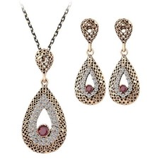 Turkish Style Vintage Jewellery Set - Necklace and Earrings