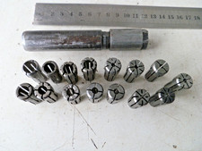 Kennametal SS200DA collet chuck with selection of collets