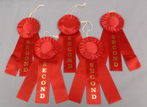 Pack second place rosette - 5‑pack,