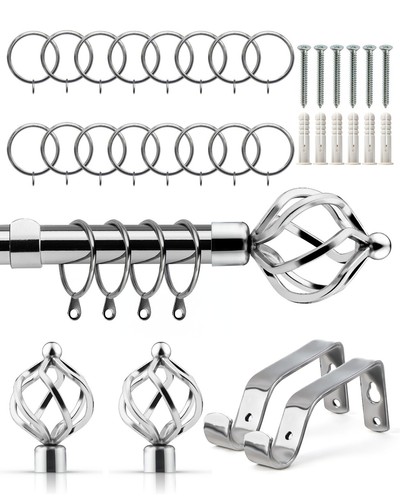 Extendable curtain poles with - extendable,