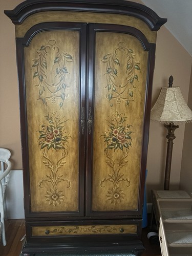 Armoire mahogany with drawers - mahogany,