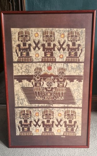 Indri framed ink silk - ink, on