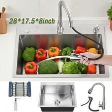 Large Single Bowl Rectangular
