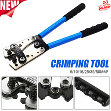Heavy Duty Battery Cable Crimping Tool Wire Lugs Crimper Terminal Connector UK