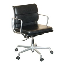 RRP £4045 VITRA EAMES EA217 SOFTPAD LEATHER CAPTAINS DIRECTORS OFFICE CHAIR