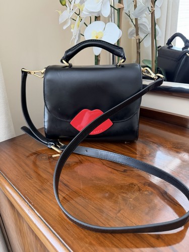 Lulu guinness black - black, leather