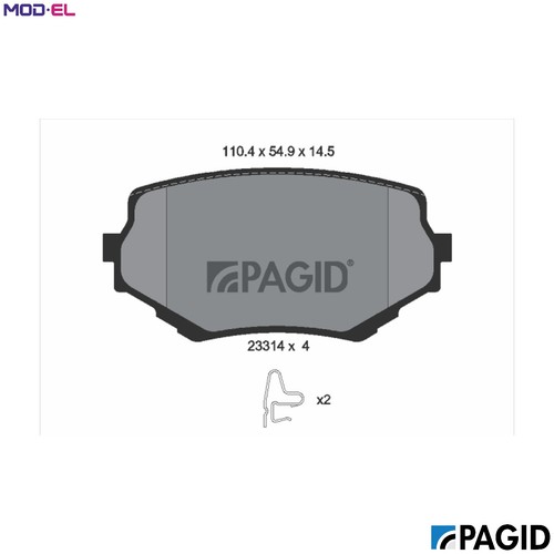 Brake pad set disc - disc,
