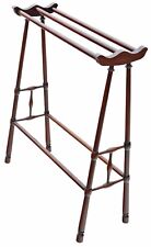 Antique fine quality mahogany C1900 Arts and Crafts towel rail stand