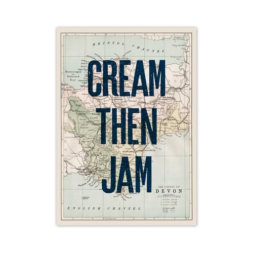 Cream then jam - jam, devon