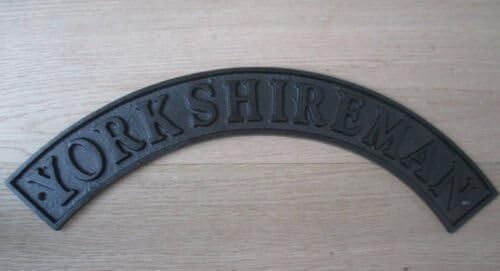 Yorkshireman sign cast iron - yorkshireman,