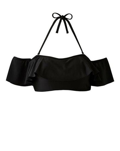 Wolf whistle frill detail - &,