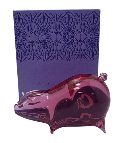 Wedgwood glass pig figurine - wedgwood,
