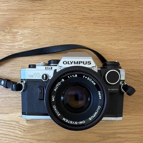 Olympus om10 silver 35mm slr - om10,