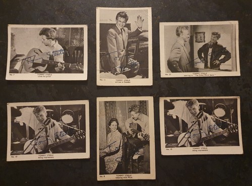 Tommy steele vintage cards - steele,