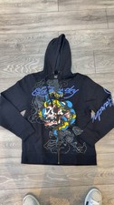Ed Hardy Black Zip Up Hoodie