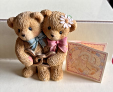 Cherished Teddies Golden Hearts Anniversary 1999 A Friendship Is Shared Figurine