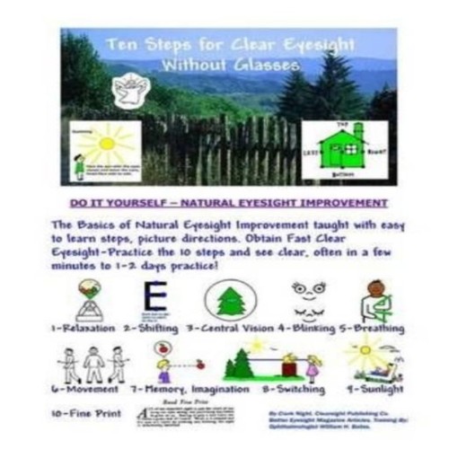 Ten steps for clear eyesight - ten,