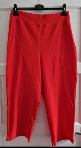 Kim poppy crop trousers - &,