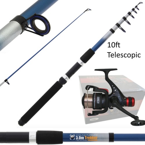 Telescopic fishing rod and - rod,