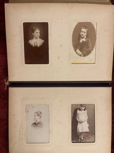 19th century photo album - photo, cdv