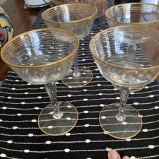 Art Deco 22k Gold Champagne