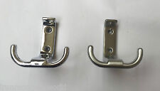 SOLID BRASS DOUBLE BATHROOM BEDROOM COAT TOWEL HANGING UTILITY HOOK HANGER 