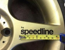 SPEEDLINE ALLOY WHEEL DECALS STICKERS X4 IN BLACK ALL COLOURS Comp Torini Corse