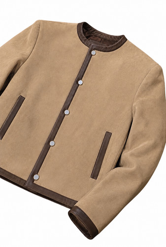 Men beige 100 pure suede - beige,