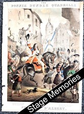 c.1860s Victorian sheet music Bonnie Dundee Quadrille Walter Scott poem