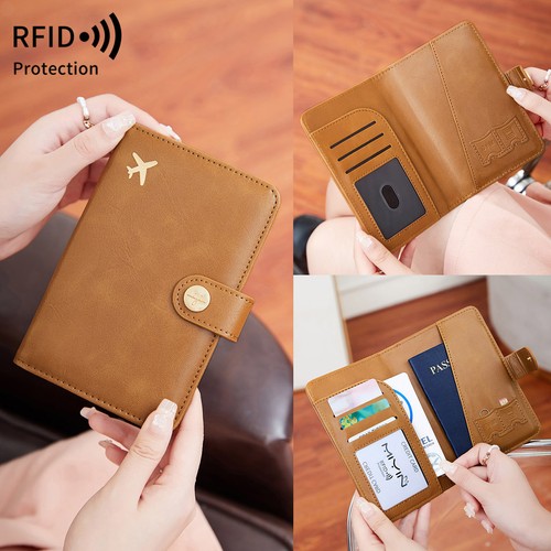 Leather passport holder - passport,