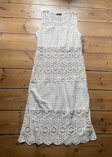 Crochet cream ivory dress - crochet,