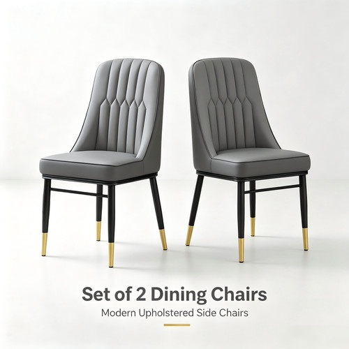 Dining chairs faux leather - chairs,