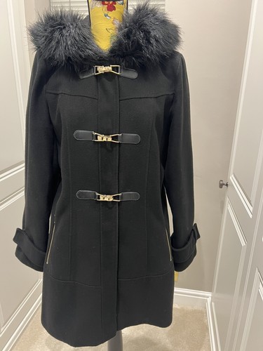Miss selfridge black duffle - black,